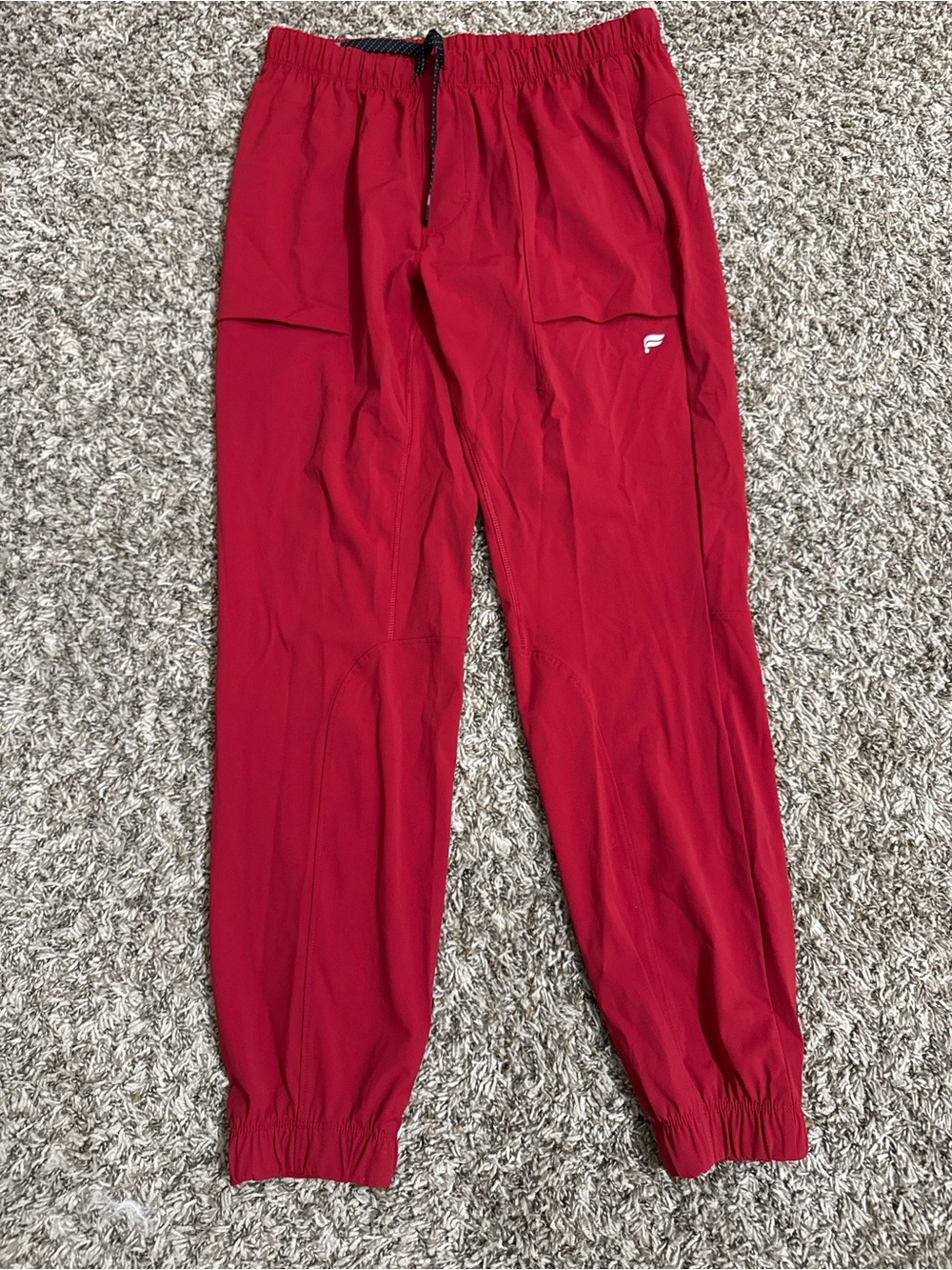 Fabletics Red Elastic Waist Joggers